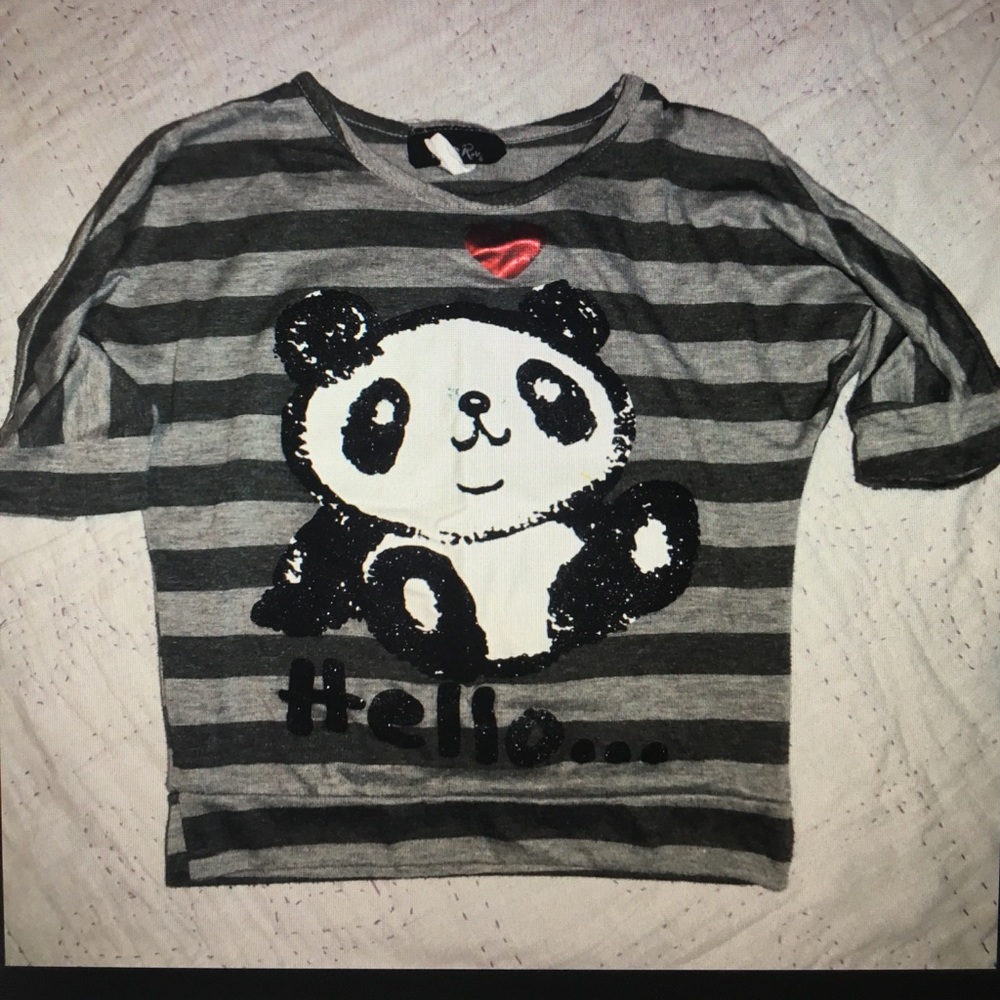 Girls youth 3/4 sleeve Top size 8