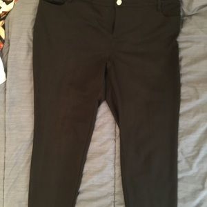 Michael by Michael Kors black knit pants.