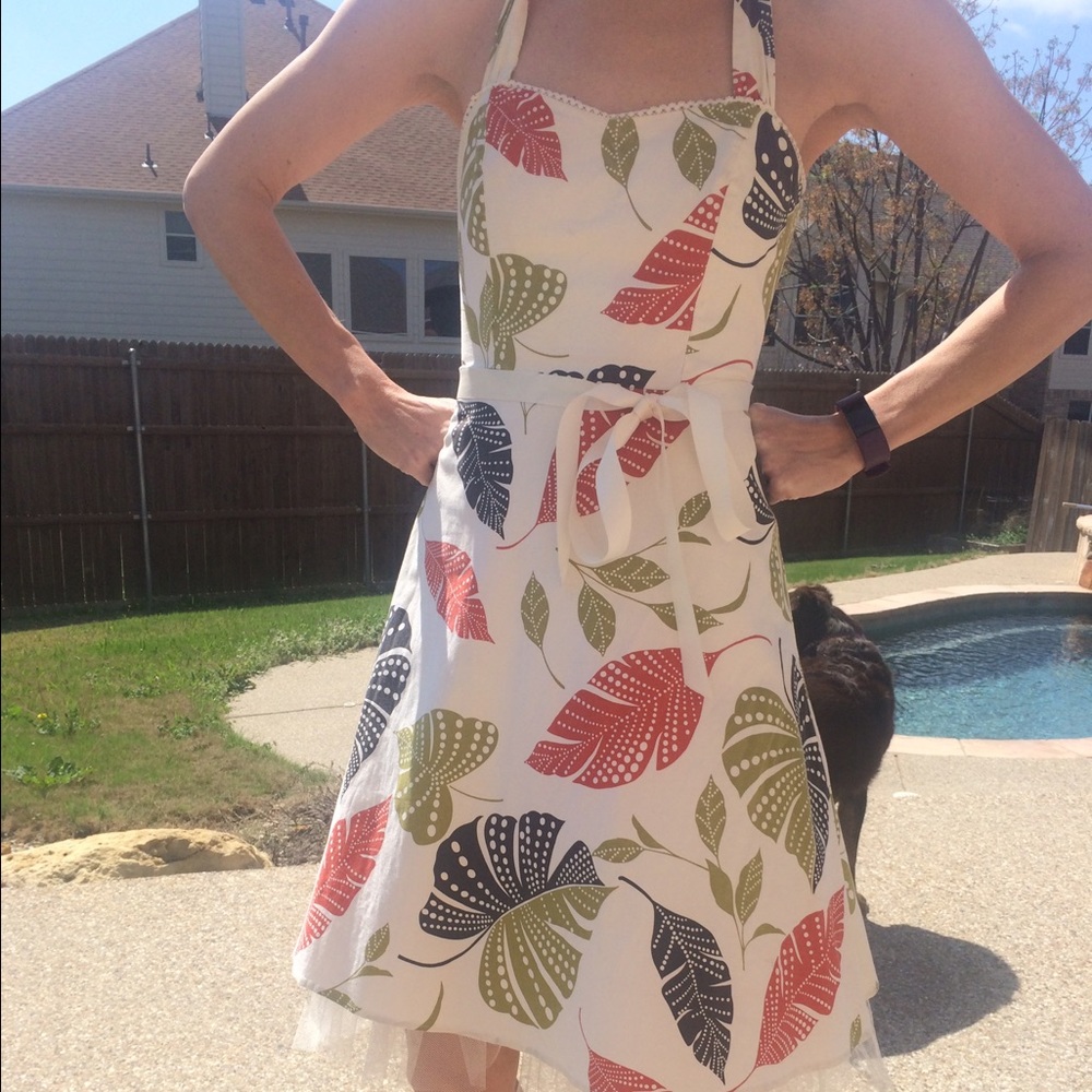 SOLD. "City Triangle" Anthropologie Dress
