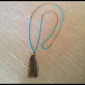 Long tassel necklace