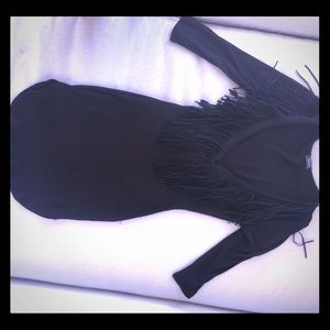 Curved hem tunic/mini dress