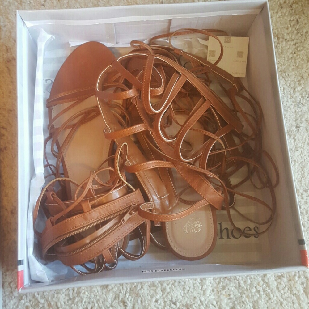 Lace up gladiator sandals