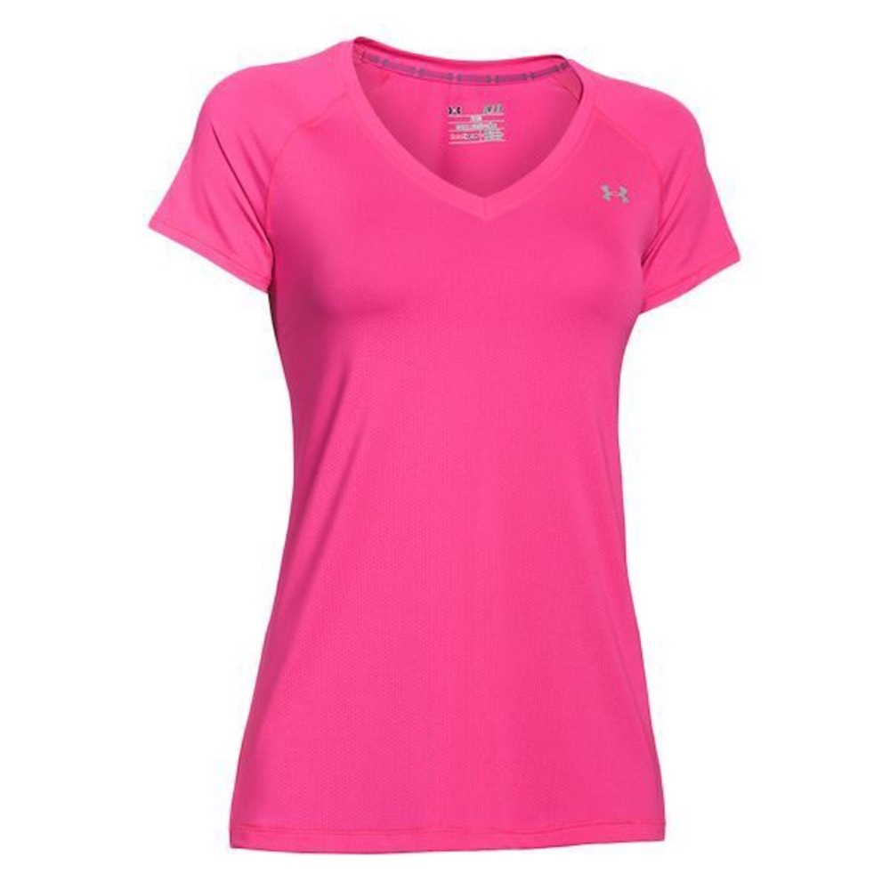 Pink Under Armour Heat Gear Tee