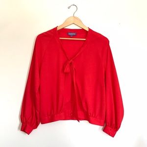 Vivienne Tam Red Blouse Size 4