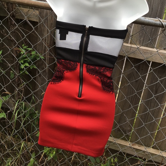 Women's Fedricks of Hollywood Red Dress Size XS - Picture 5 of 8