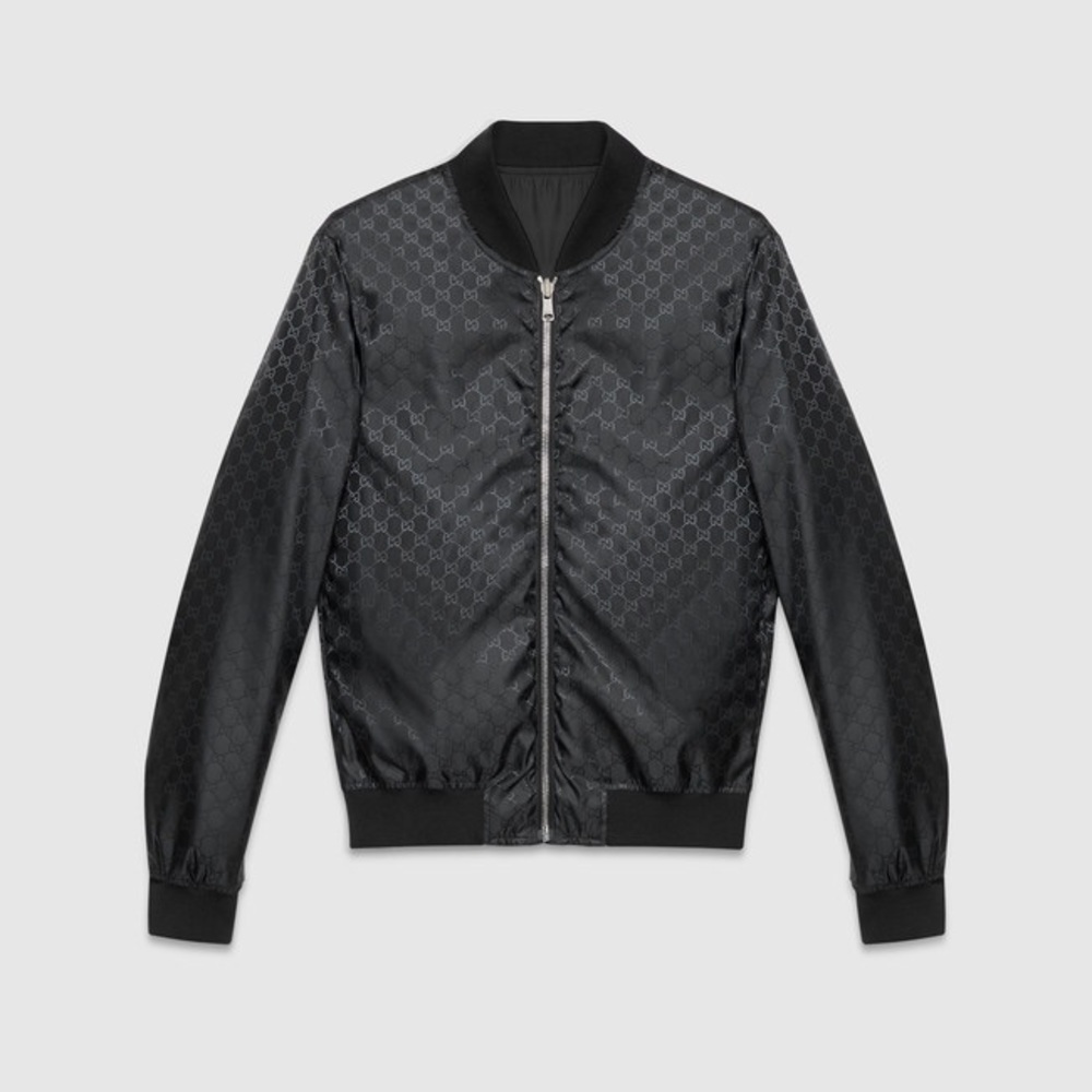 Gucci Jacquard Reversible Bomber Jacket
