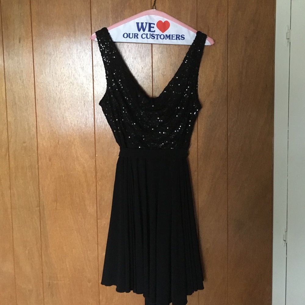 Ariella black cocktail dress