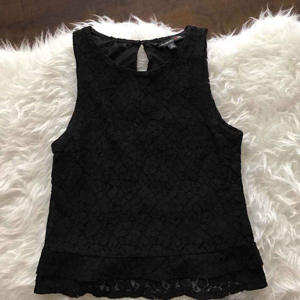 Banana Republic - Mad Men lace cropped blouse.