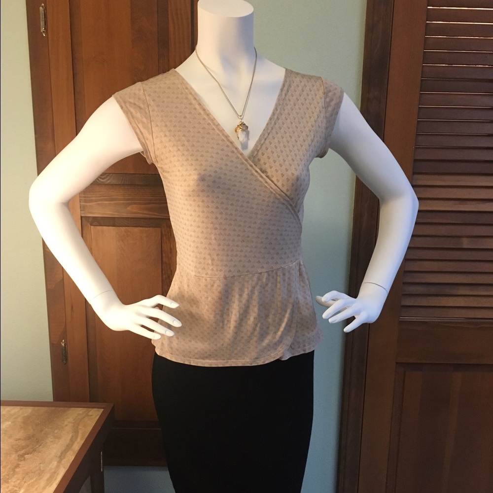 J crew Silk wrap front blouse