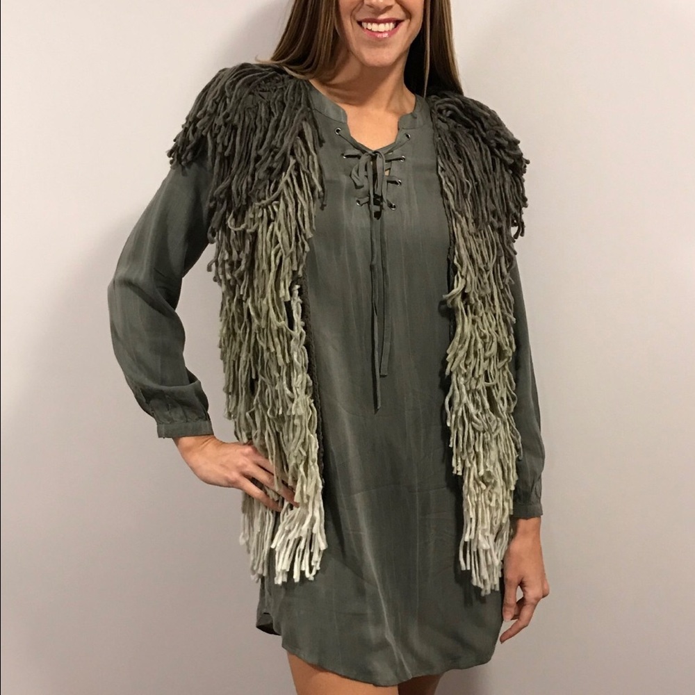 Shaggy vest