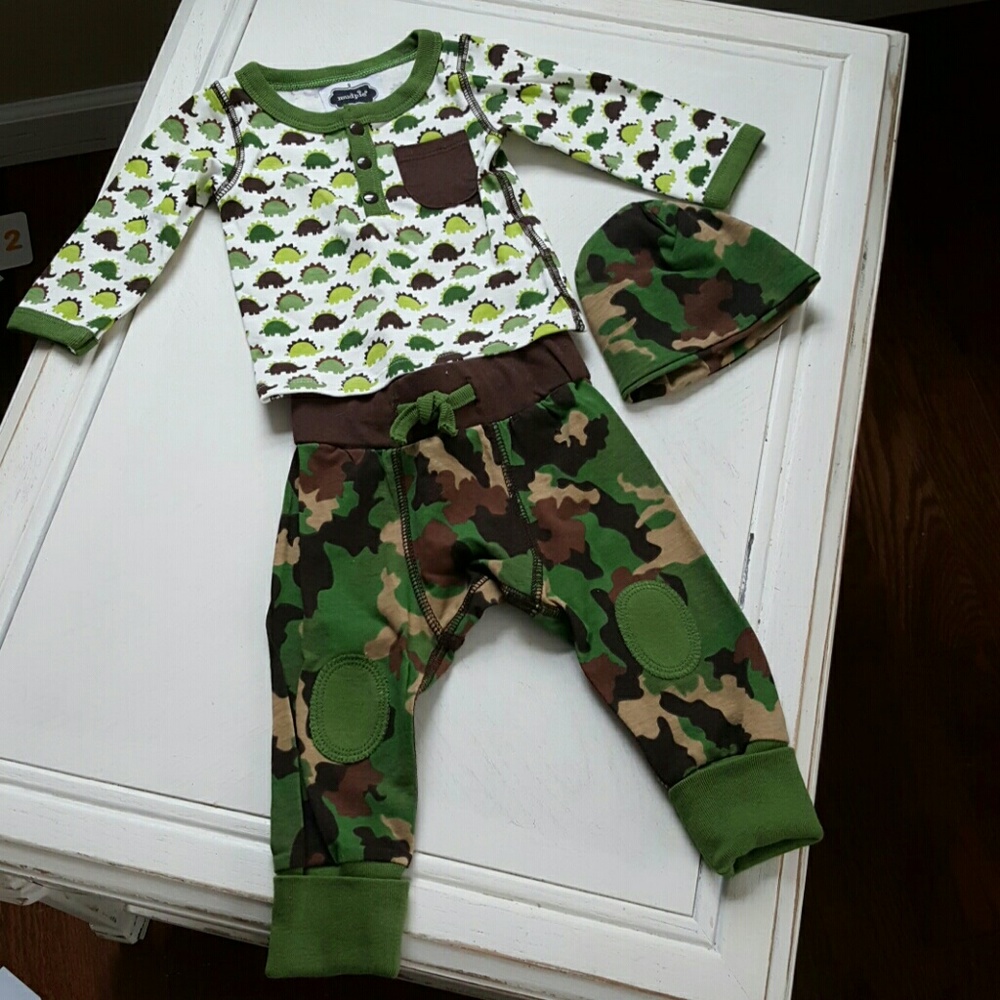 Mud Pie camo outfit