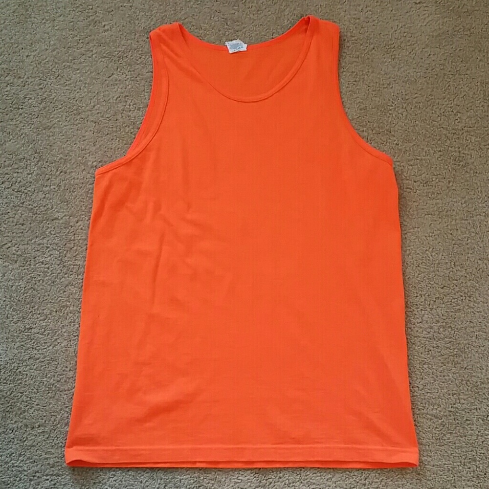 Delta, Orange Tank Top, Size Large