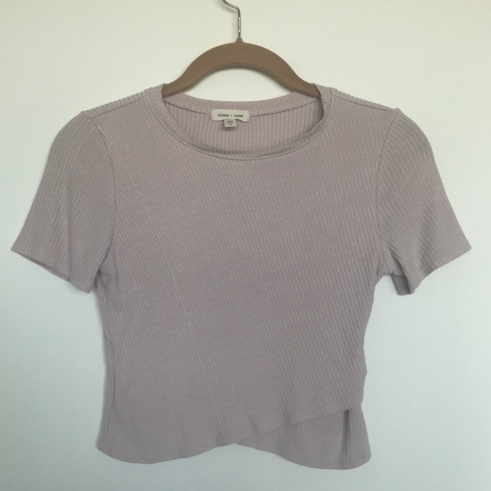 Silence + Noise Crop Top in Light Pink