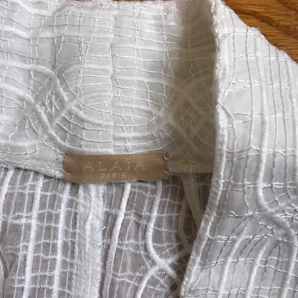 Alaïa White Lace Blouse - Picture 2 of 3