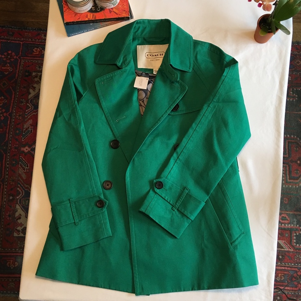 COACH NWT Double Breasted Trench