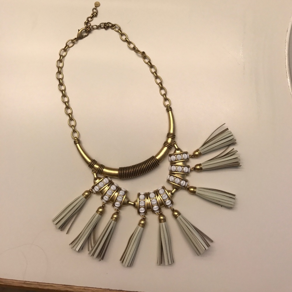 Stella & Dot Tribal Tassle Necklace