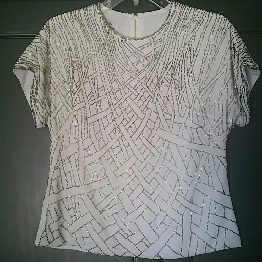 Vintage Jack Bryan Hand Beaded Top