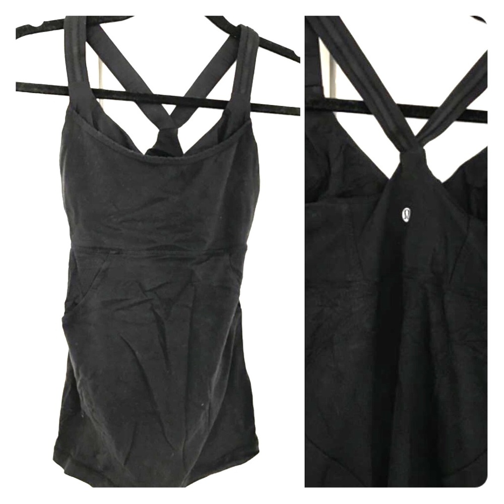 Lululemon Black Tank Top with Built-in Bra