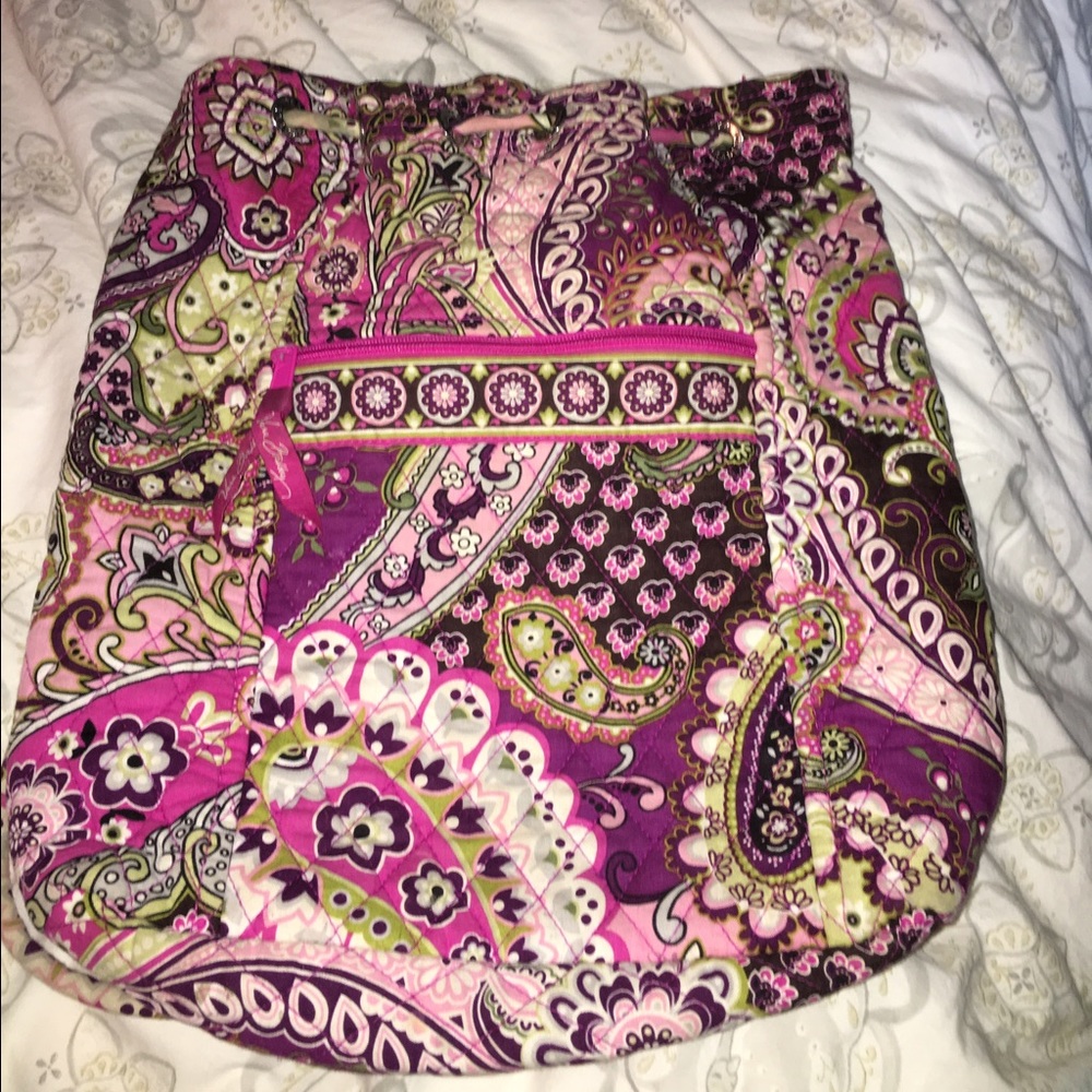 Vera Bradley Very Paisley String Backpack