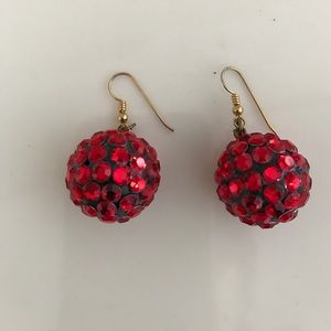 Vintage Michael Morrison disco hanging earrings