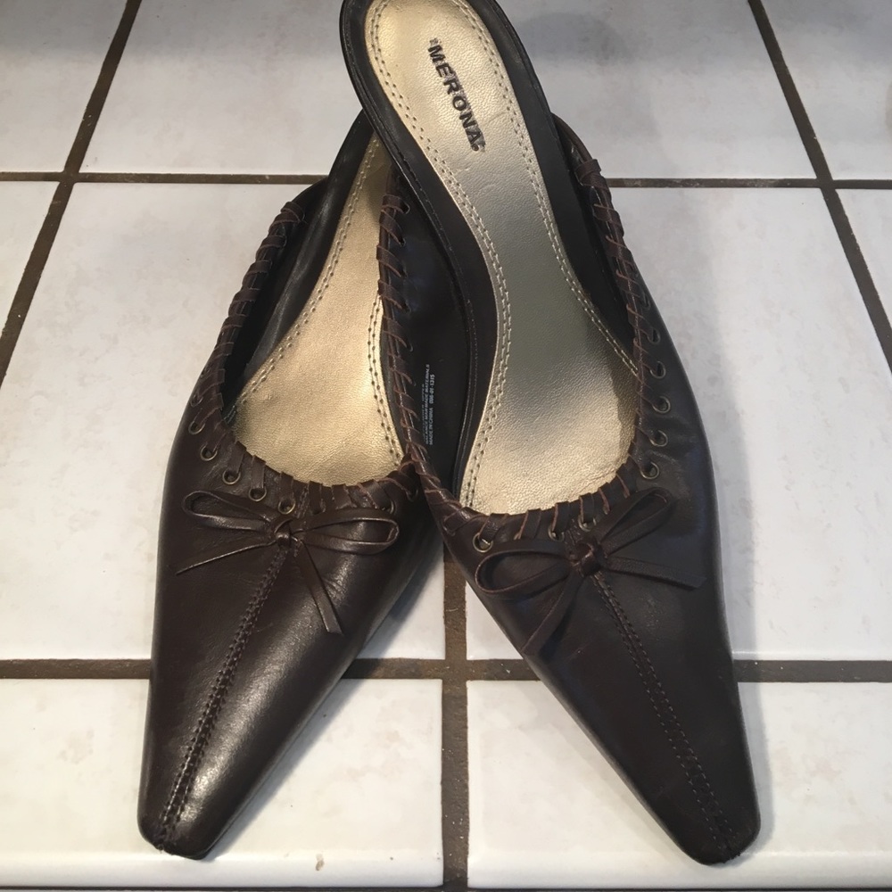 Merona leather heels