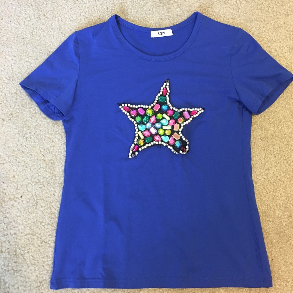 Blue star shirt