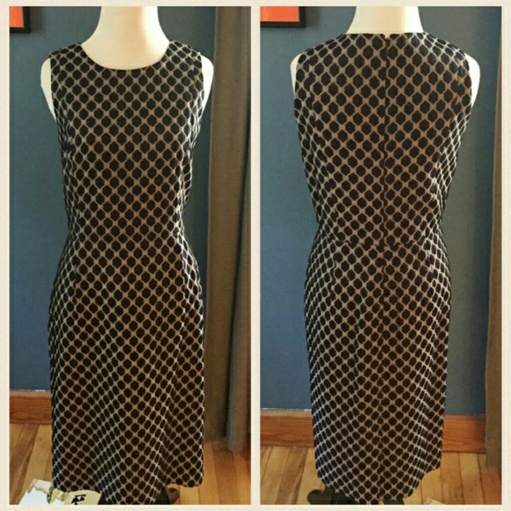 Banana Republic Diamond Print Sheath Dress