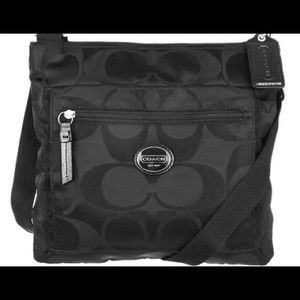 Coach Signature Nylon Crossbody Bag
