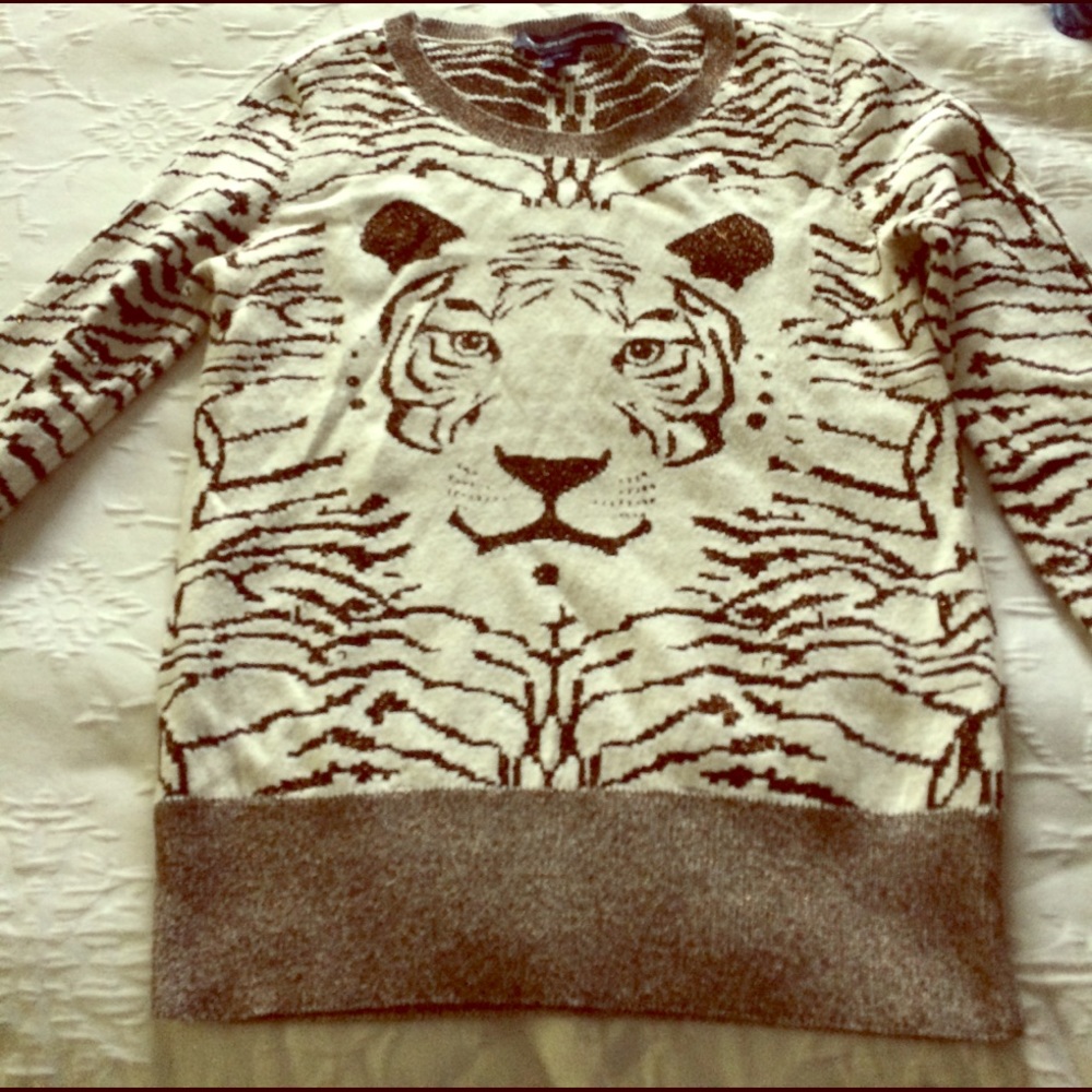 Animal print sweater