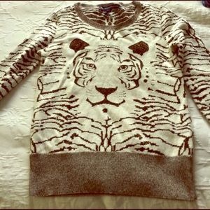 Animal print sweater