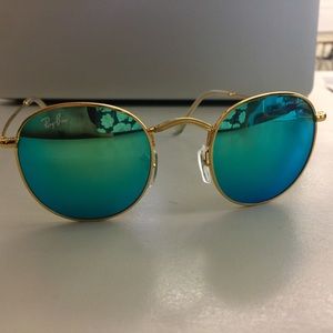 BRAND NEW RAY BAN ROUND FLASH LENSES