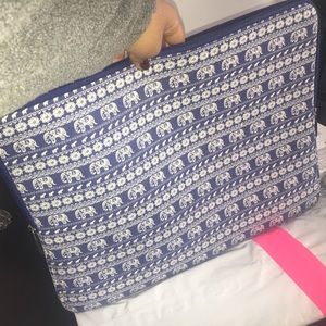 elephant patterned laptop sleeve