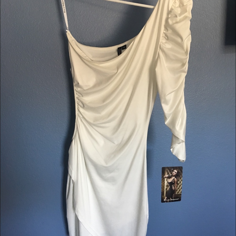 Forplay, one shoulder, sexy mini dress
