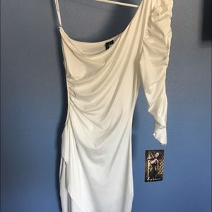 Forplay, one shoulder, sexy mini dress