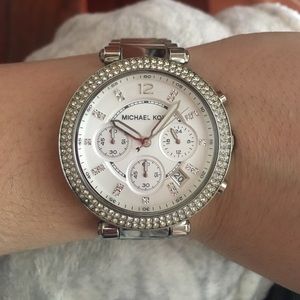 PRICE DROP!! Silver Michael Kors watch