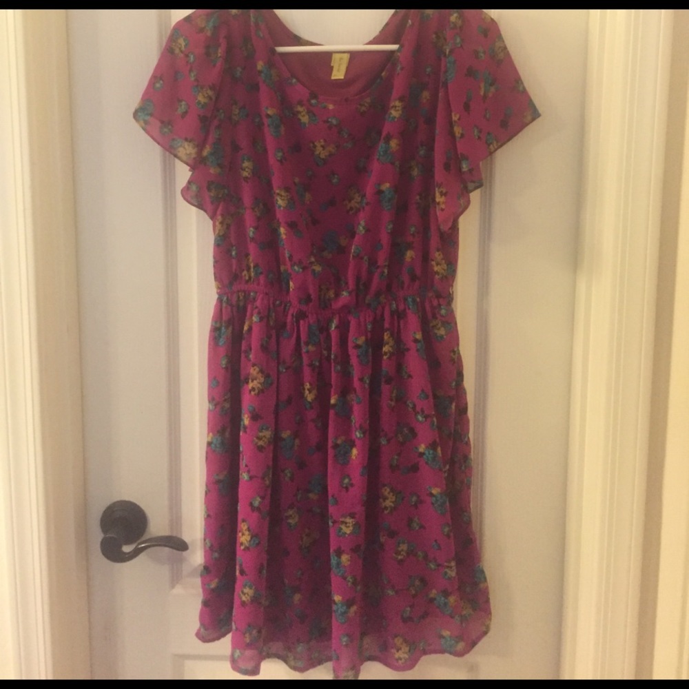 Silky Floral Dress