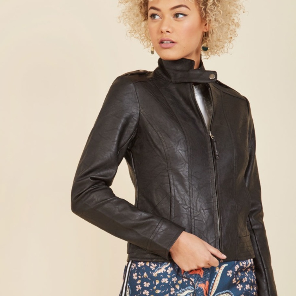 ModCloth Faux Leather Jacket
