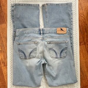 Hollister light wash flare jeans