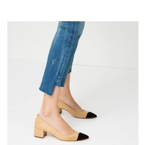 Zara Color Block Chunky Heel