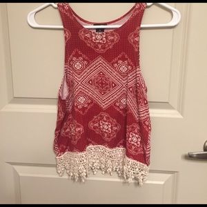 This shirt is from Rue 21 size XS.