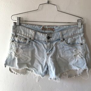 Carmar Light-wash Denim Shorts