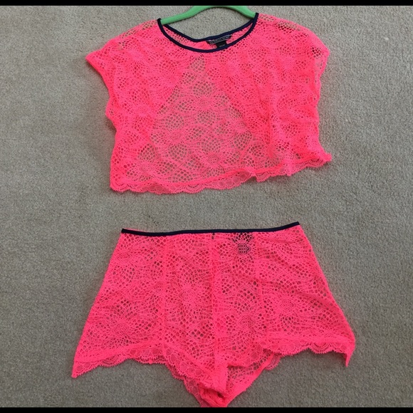 Victoria secret beach cover up two piece set - Picture 1 of 2