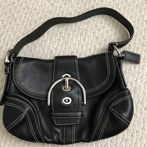 Small black coach purse