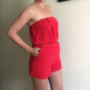 Strapless Romper