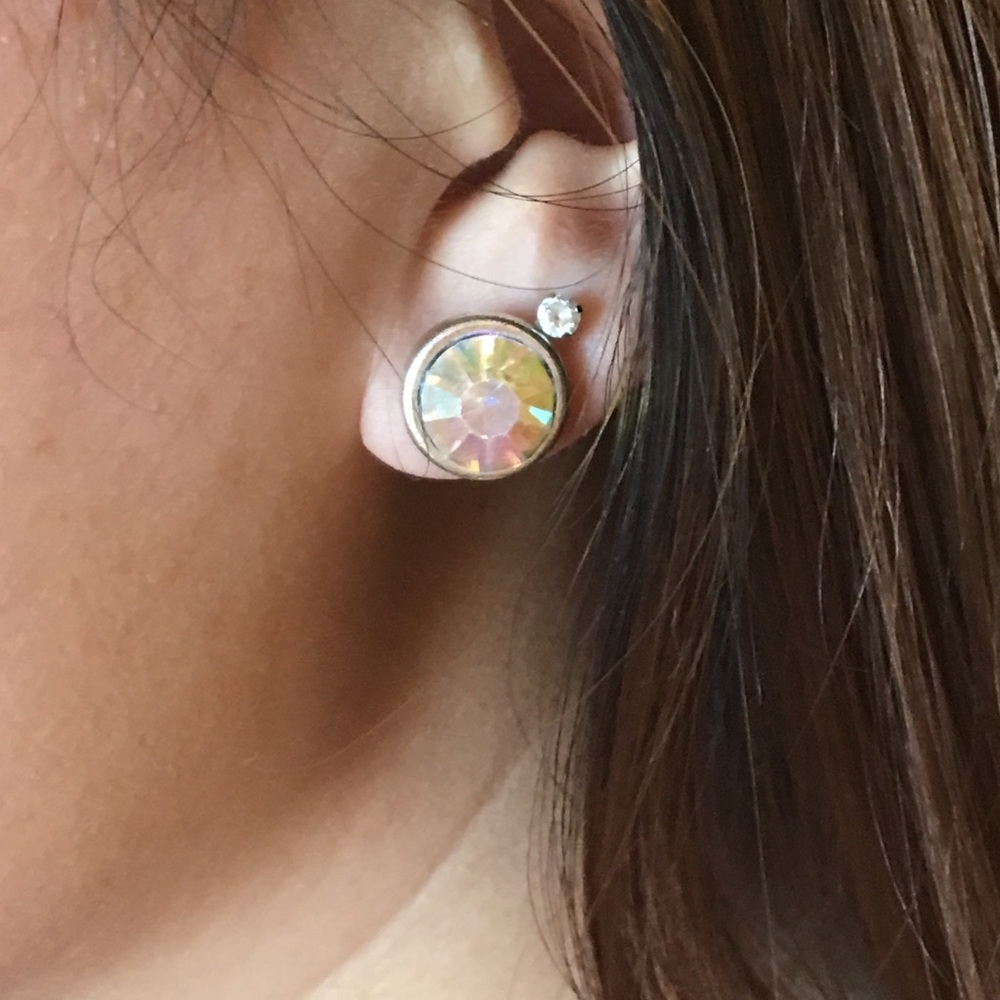 Big rainbow earrings