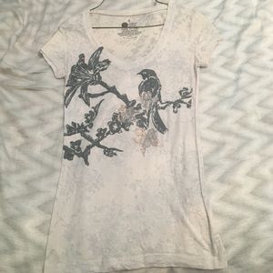 Dove and flower tshirt