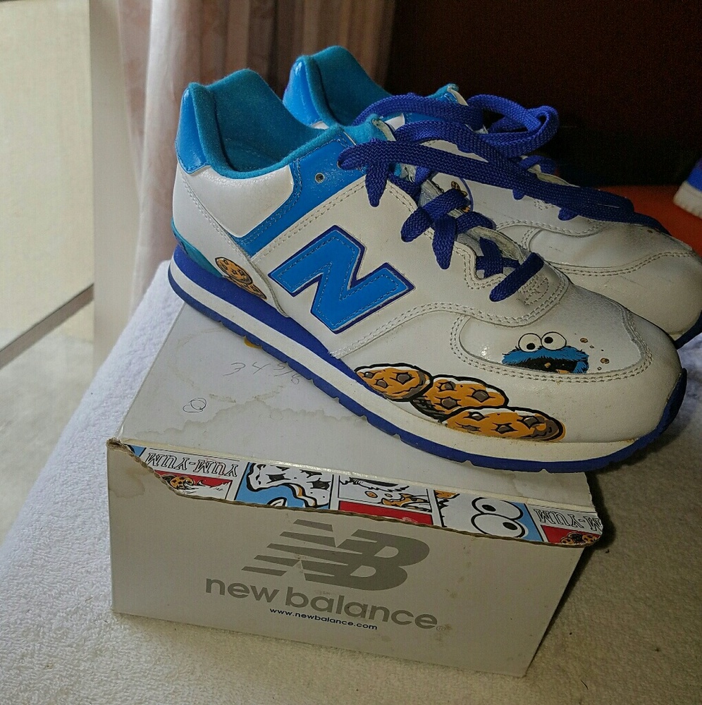 Cookie monster new balance sneakers