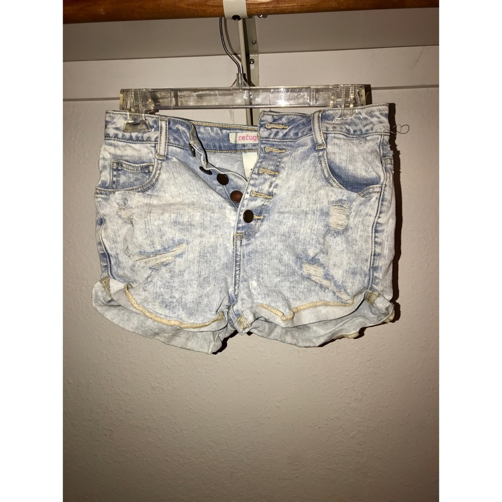 Charlotte Russe Refuge High Waist Denim Shorts