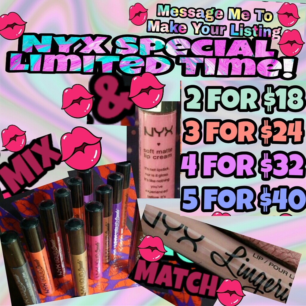 NYX SPECIAL MIX & MATCH LIMITED TIME OFFER