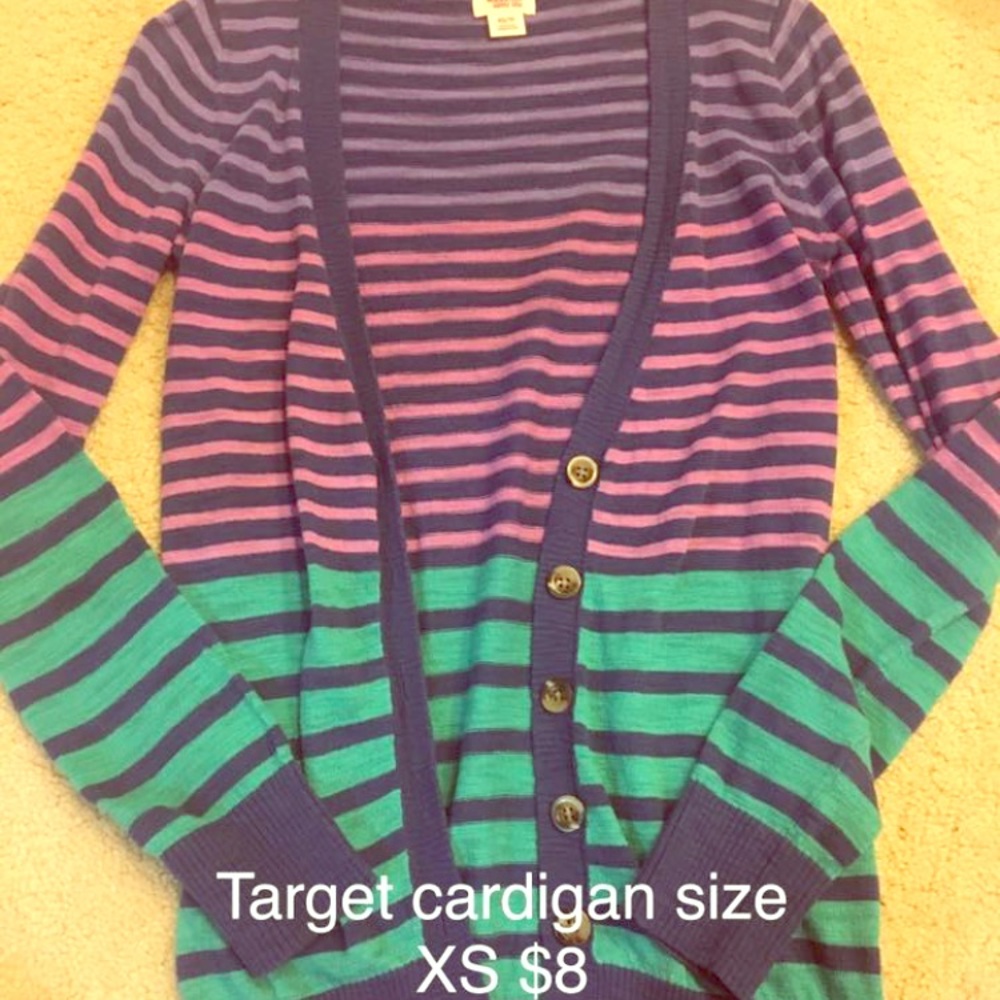 Stripped Cardigan